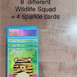 Squishmallows Wildlife Squad Trading Cards - Blue and Green